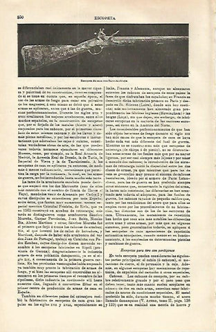 LAMINA ESPASA 16592: Escopeta de caza con llave de chispa