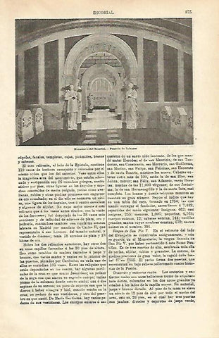 LAMINA ESPASA 16601: Panteon de Infantes de El Escorial