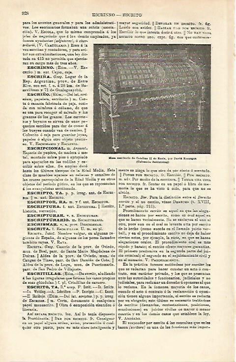 LAMINA ESPASA 16610: Escritorio de Catalina II de Rusia