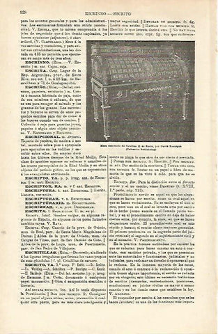 LAMINA ESPASA 16610: Escritorio de Catalina II de Rusia