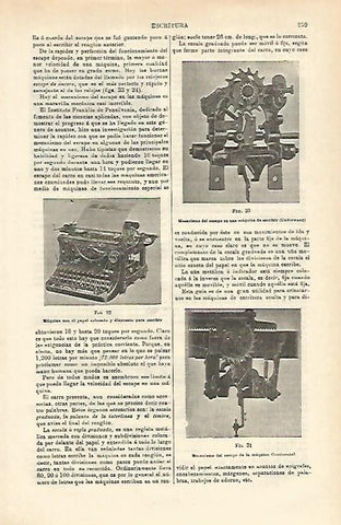 LAMINA ESPASA 16620: Mecanismo de maquina de escribir