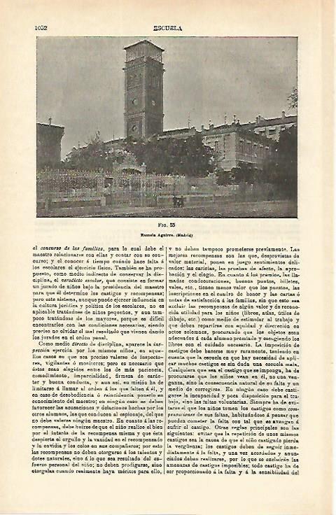 LAMINA ESPASA 16639: Escuela Aguirre de Madrid