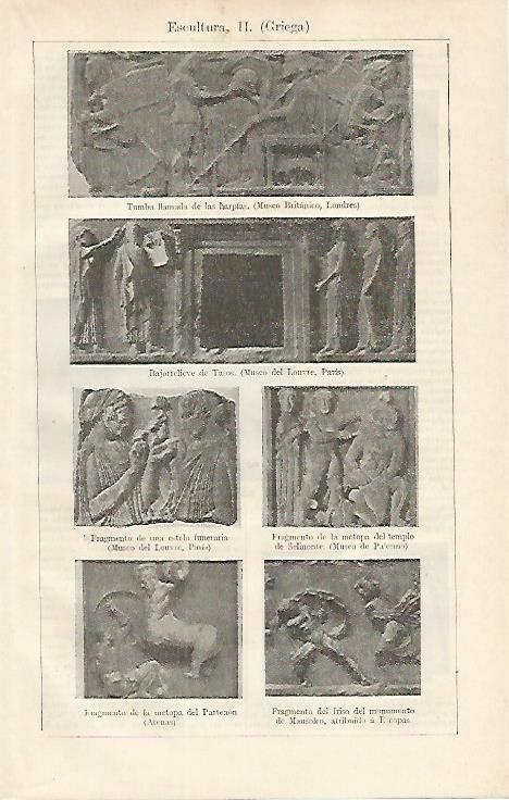 LAMINA ESPASA 16656: Esculturas de Grecia