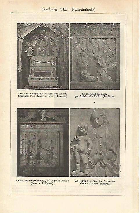 LAMINA ESPASA 16662: Escultura del Renacimiento