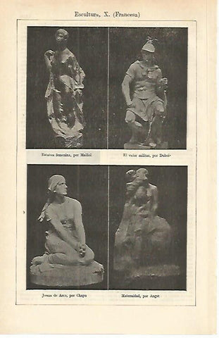 LAMINA ESPASA 16664: Escultura de Francia