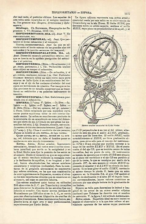 LAMINA ESPASA 16672: Esfera de Tycho Brahe