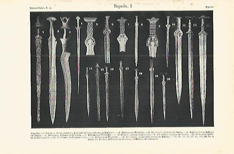 LAMINA ESPASA 16701: Espadas primitivas