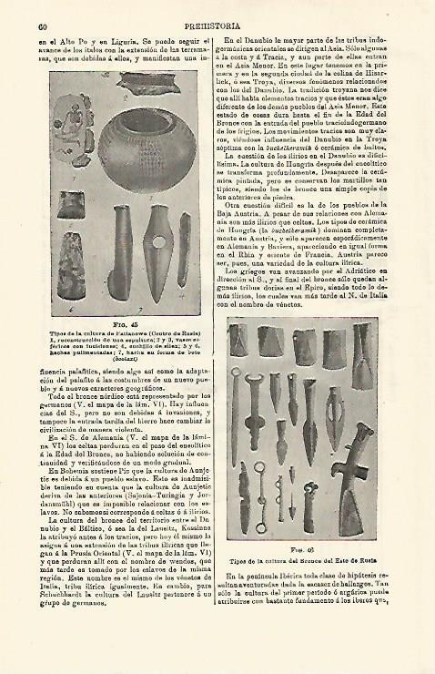 LAMINA ESPASA 16722: Objetos de la cultura Fatianowo