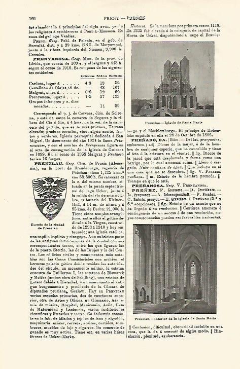 LAMINA ESPASA Alemania 16737: Iglesia de Santa Maria en Prenzlau Alemania