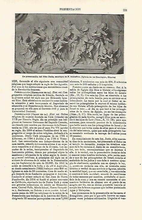 LAMINA ESPASA 16749: La presentacion del niño Jesus por Schiaffino