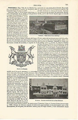 LAMINA ESPASA 16757: Union Buildings en Pretoria Estados Unidos