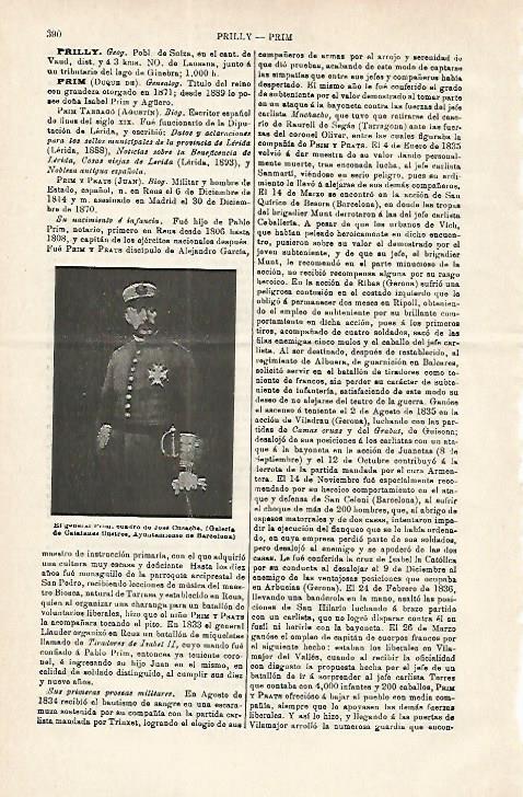LAMINA ESPASA 16766: Articulo GENERAL PRIM