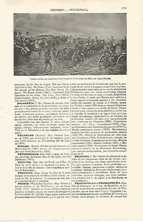 LAMINA ESPASA 16781: Ultima revista de Napoleon a sus tropas