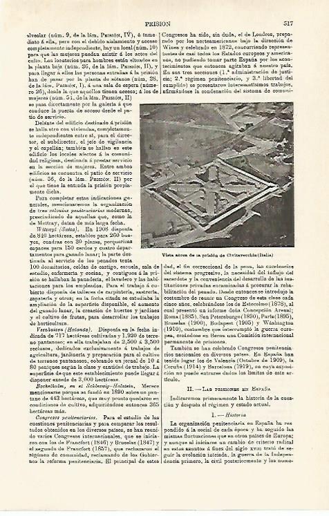 LAMINA ESPASA 16789: Vista aerea de la prision de Civitavecchia