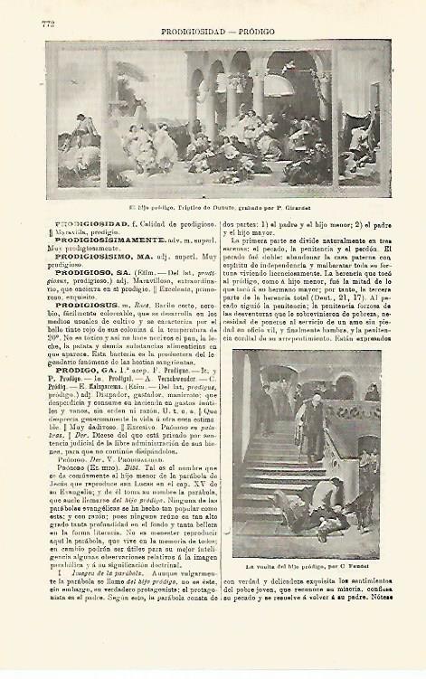 LAMINA ESPASA 16820:El hijo prodigo por Girardet