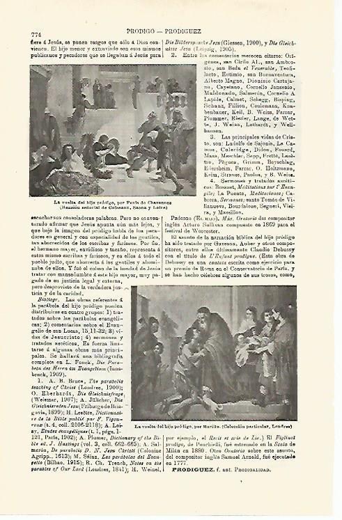 LAMINA ESPASA 16822: La vuelta del hijo prodigo por Puvis de Chavannes