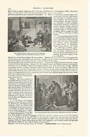 LAMINA ESPASA 16822: La vuelta del hijo prodigo por Puvis de Chavannes