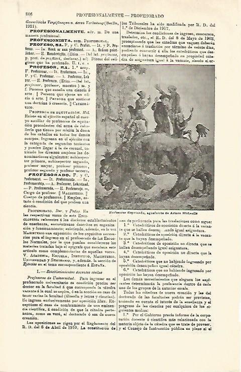 LAMINA ESPASA 16825: Profesores disputando por Michaells