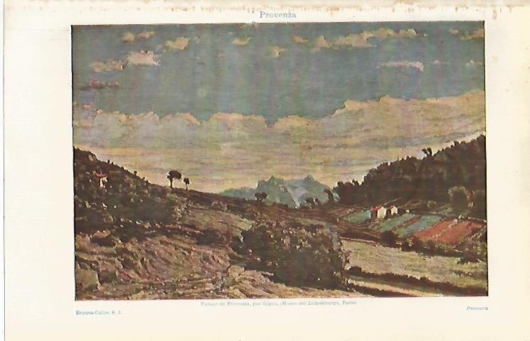 LAMINA ESPASA 16840: Paisaje de Provenza por Gigou