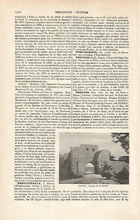LAMINA ESPASA 16841: Puerta de la ciudad de Provins Francia