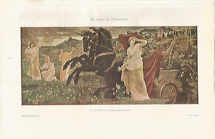LAMINA ESPASA 16843: El rapto de Proserpina por Crane