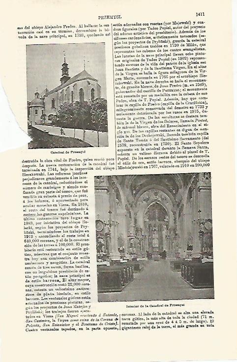 LAMINA ESPASA 16847: Catedral de Przemysl Polonia