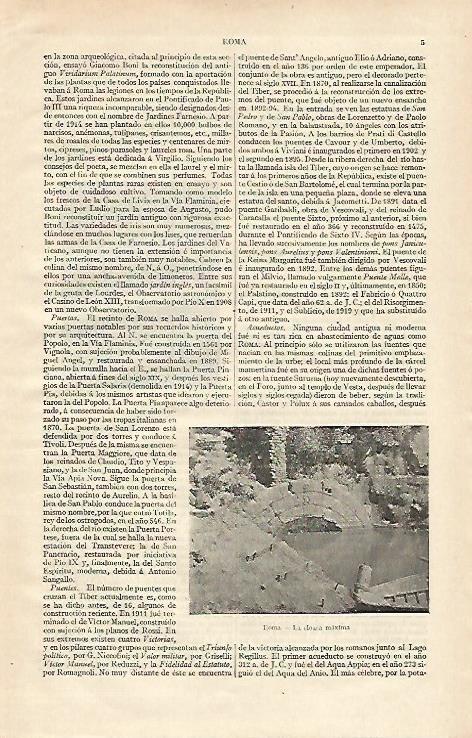 LAMINA ESPASA 16856: Roma la Cloaca Maxima