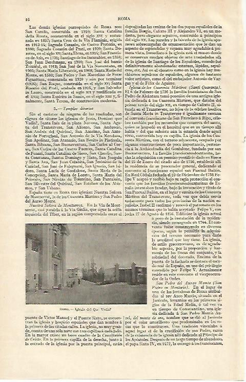 LAMINA ESPASA 16861: Iglesia del Quo Vadis en Roma