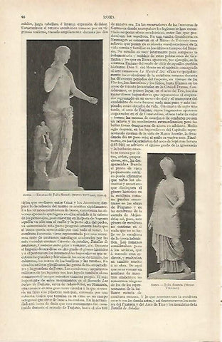 LAMINA ESPASA 16876: Estatua de Julia Soemia en Roma