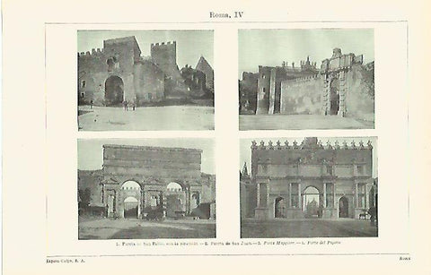 LAMINA ESPASA 16880: Puertas de Roma