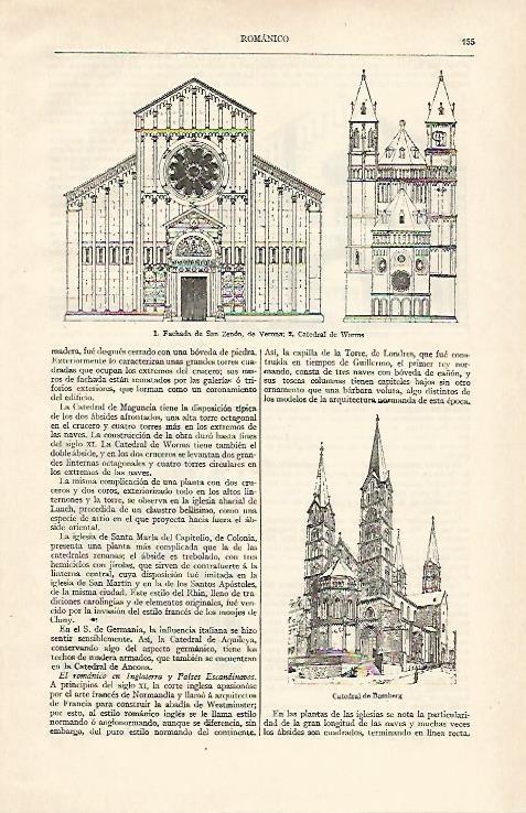 LAMINA ESPASA 16902: Fachada de San Zenon en Verona