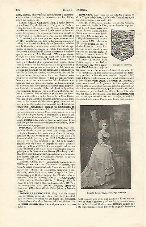 LAMINA ESPASA 16912: Retrato de Lady Eyre por Romney