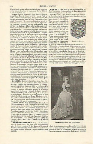 LAMINA ESPASA 16912: Retrato de Lady Eyre por Romney
