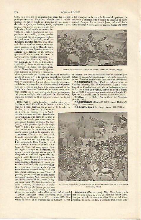 LAMINA ESPASA 16931: Batalla de Roosebeke