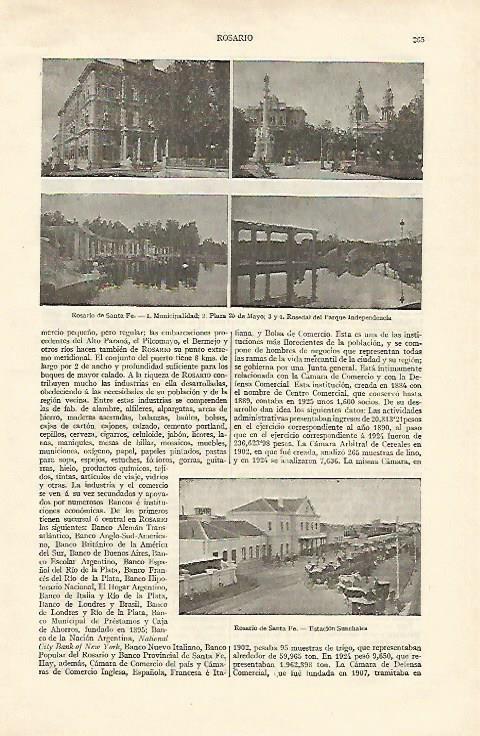 LAMINA ESPASA 16949: Edificios de Rosario de Santa Fe