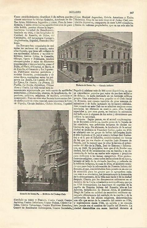 LAMINA ESPASA 16950: Circulo Italiano en Rosario de Santa Fe