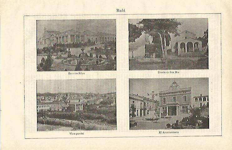 LAMINA ESPASA 17005: Vistas de Rubi Barcelona