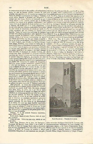 LAMINA ESPASA 17006: Iglesia de Rubi Barcelona