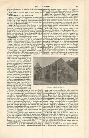 LAMINA ESPASA 17029: Iglesia de Riffec Francia