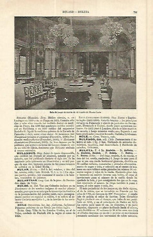 LAMINA ESPASA 17041: Sala de ruleta en el Casino de Montecarlo