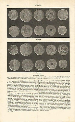 LAMINA ESPASA 17049: Monedas de Rumania