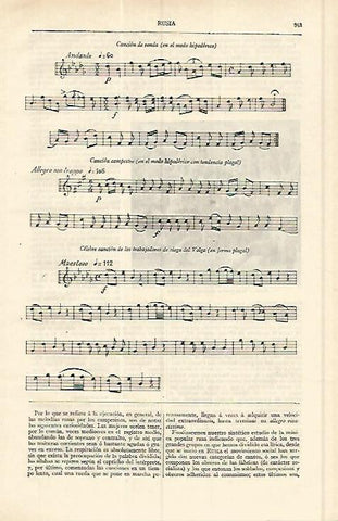 LAMINA ESPASA 17086: Canciones folcloricas de Rusia