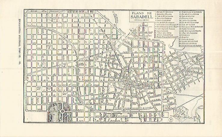LAMINA ESPASA 17113: Plano de Sabadell Barcelona