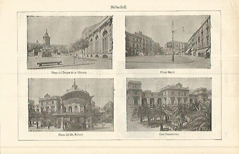 LAMINA ESPASA 17114: Vistas de Sabadell