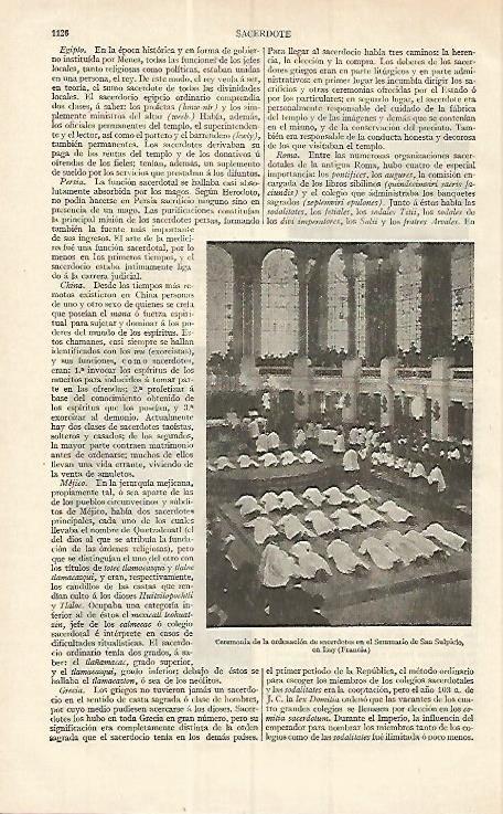 LAMINA ESPASA 17123: Ordenacion de sacerdotes en Issy Francia