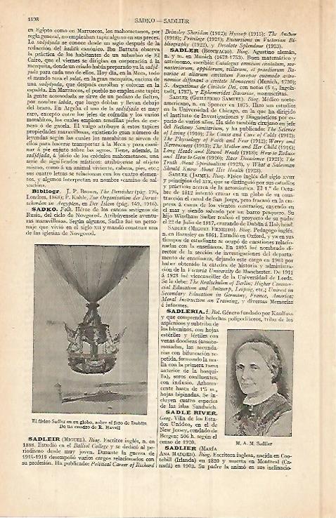 LAMINA ESPASA 17135: Sadler en su globo sobre el faro de Dublin