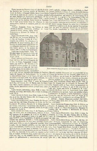 LAMINA ESPASA 17162: Ayuntamiento de Saint Amand les Eaux Francia