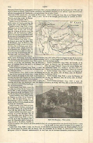 LAMINA ESPASA 17169: Plano de Saint Cast Francia