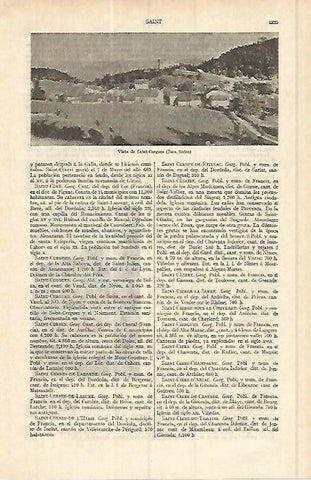 LAMINA ESPASA 17170: Vista de Saint Cergues Suiza