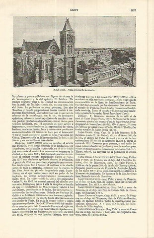 LAMINA ESPASA 17175: Abadia de Saint Denis